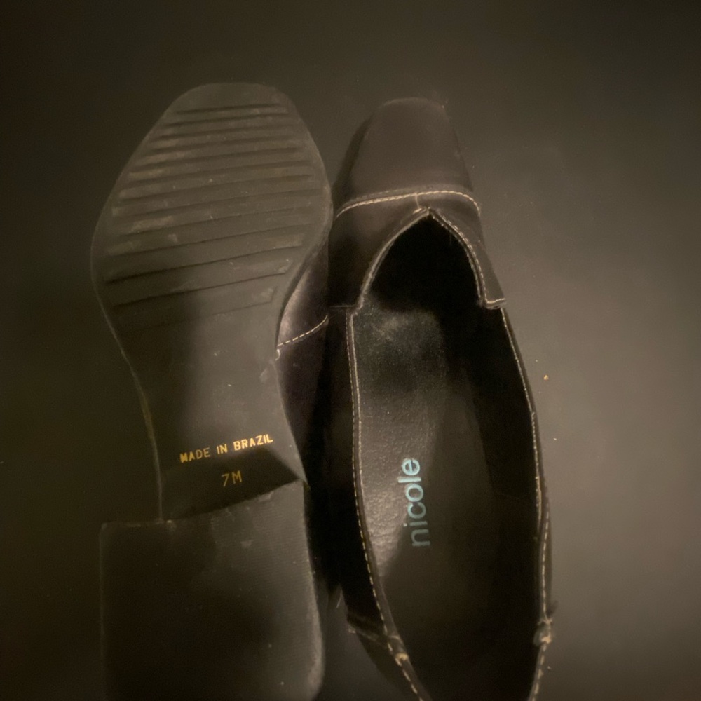 Nicole black heeled shoes
